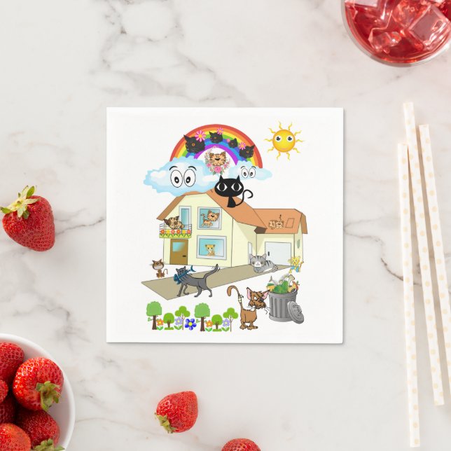 Servilleta De Papel Toallas de papel, servilletas de carne para gatos (In situ)