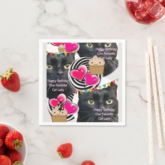 Servilleta De Papel Toallas de papel, servilletas de gatos de cumpleañ (In situ)