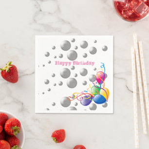 Servilleta De Papel Toallas de papel, servilletas de globos de cumplea