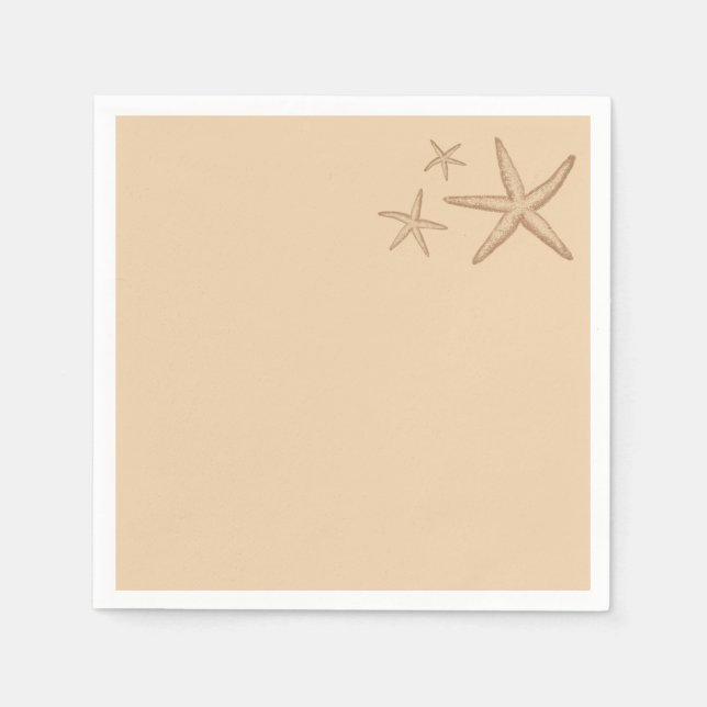 Servilleta De Papel Toallas de papel Starfish Temático Beige Beach (Anverso)