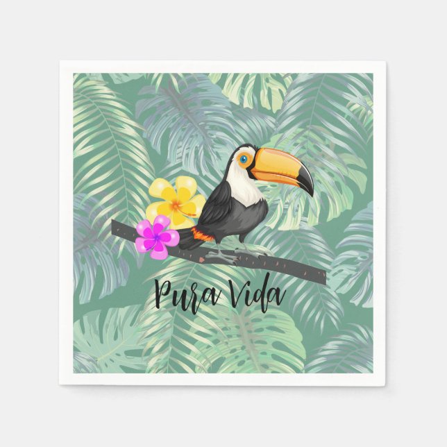 Servilleta De Papel Toallas de papel Táctil Pura Vida Tropical (Anverso)