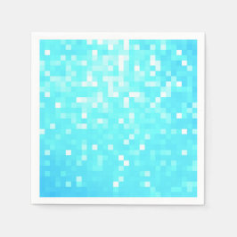 Servilleta De Papel Toallas de papel Turquoise Aqua Pixels