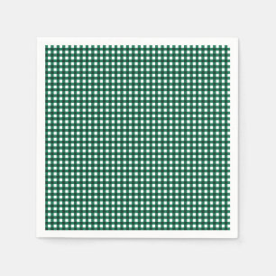Servilleta De Papel Toallas de papel verde Gingham-Jade
