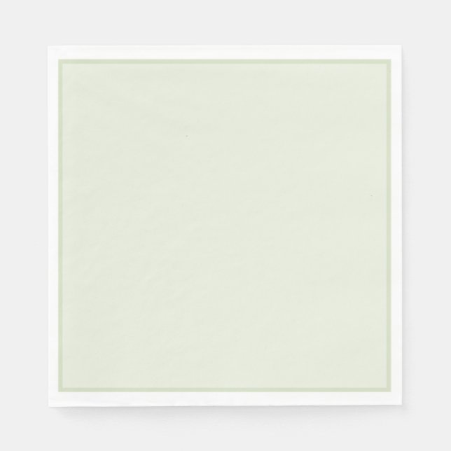 Servilleta De Papel Toallas de papel verde liso (Anverso)