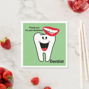 Servilleta De Papel Toallas de papel, verde sonrisa dental
