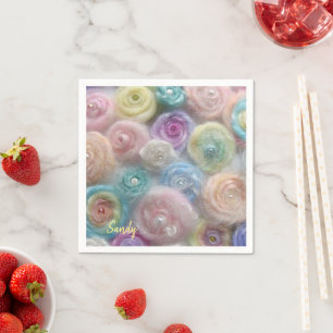 Servilleta De Papel Toallas de papel, yarn pastel