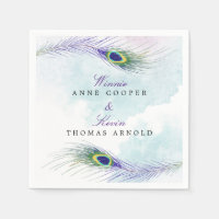 Toallas de plumas de pavo real