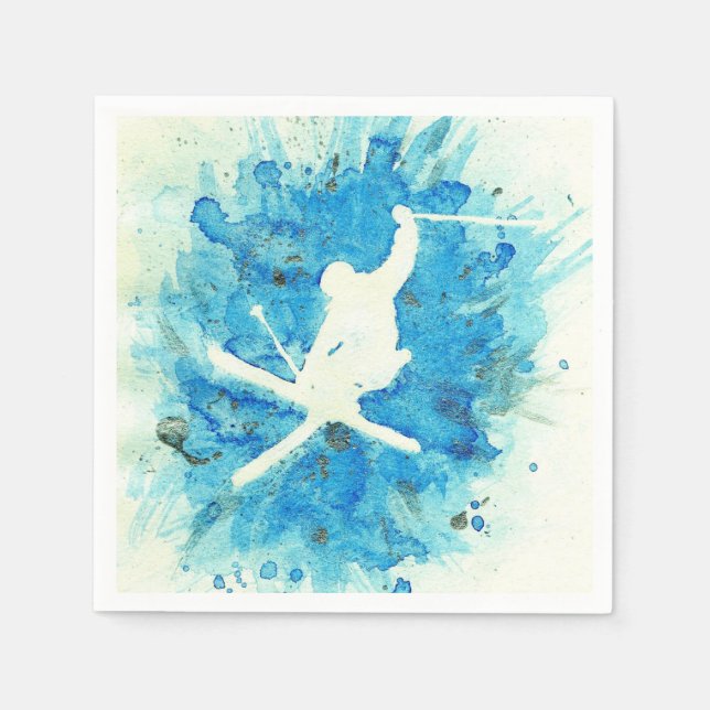 Servilleta De Papel Toallas de salto de esquí (Anverso)
