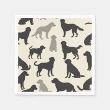 Toallas de silueta de raza elegante - Moda canina