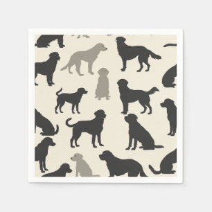 Servilleta De Papel Toallas de silueta de raza elegante - Moda canina