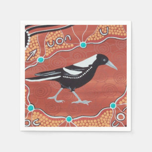 Servilleta De Papel Toallas de sueño magpie