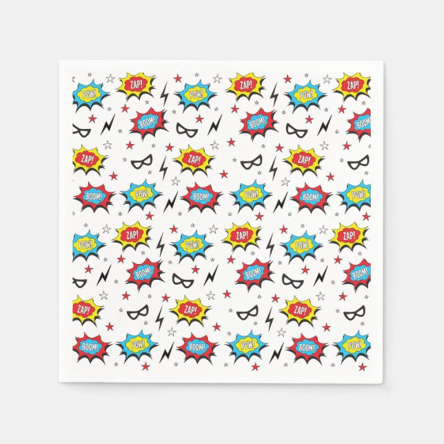 Servilleta De Papel Toallas de superhéroe (Anverso)