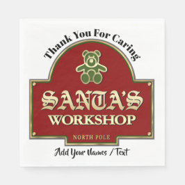 Servilleta De Papel Toallas de taller de Santa Claus