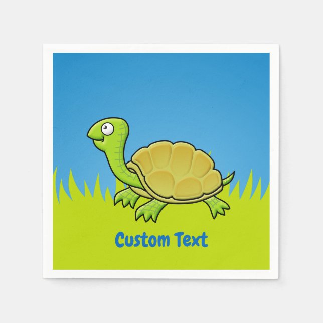 Servilleta De Papel Toallas de tortuga personalizado (Anverso)