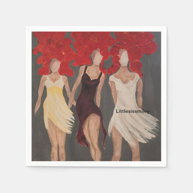 Servilleta De Papel Toallas de tres hermanas (Anverso)