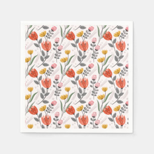 Servilleta De Papel Toallas de tulipanes de mano moderna