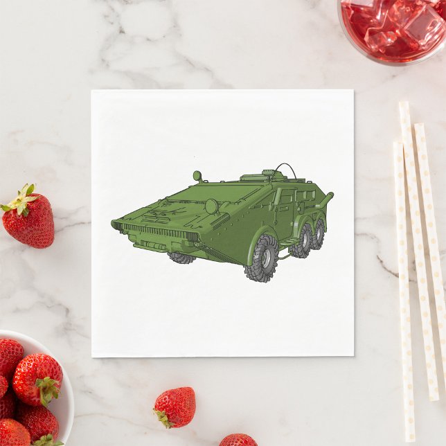 Servilleta De Papel Toallas de vehículos militares Green Tank (Subido por el creador)