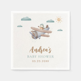 Servilleta De Papel Toallas de viajero Baby Shower para avión