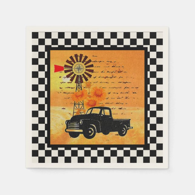 Servilleta De Papel Toallas de vida en el campo (Anverso)