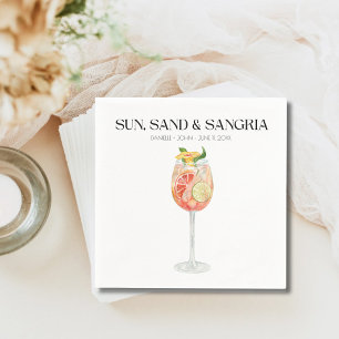 Servilleta De Papel Toallas del bar Tropical Beach Wedding