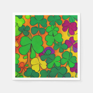Servilleta De Papel Toallas del Día de San Patricio con rocas de champ