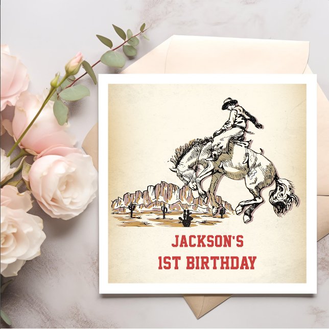 Servilleta De Papel Toallas del partido del cumpleaños del Cowboy occi (Subido por el creador)