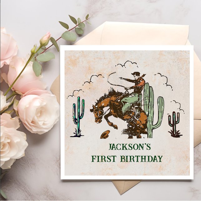 Servilleta De Papel Toallas del partido del cumpleaños del Cowboy occi (Subido por el creador)