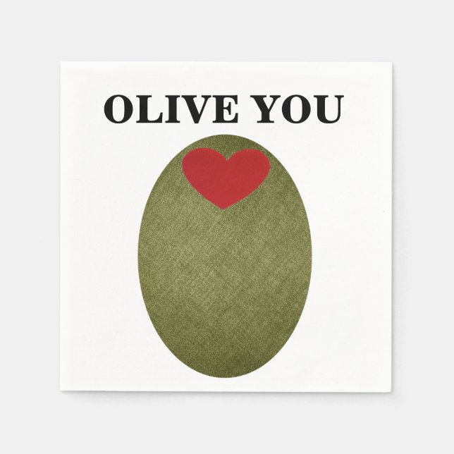 Servilleta De Papel Toallas desechables para Olive You (Anverso)