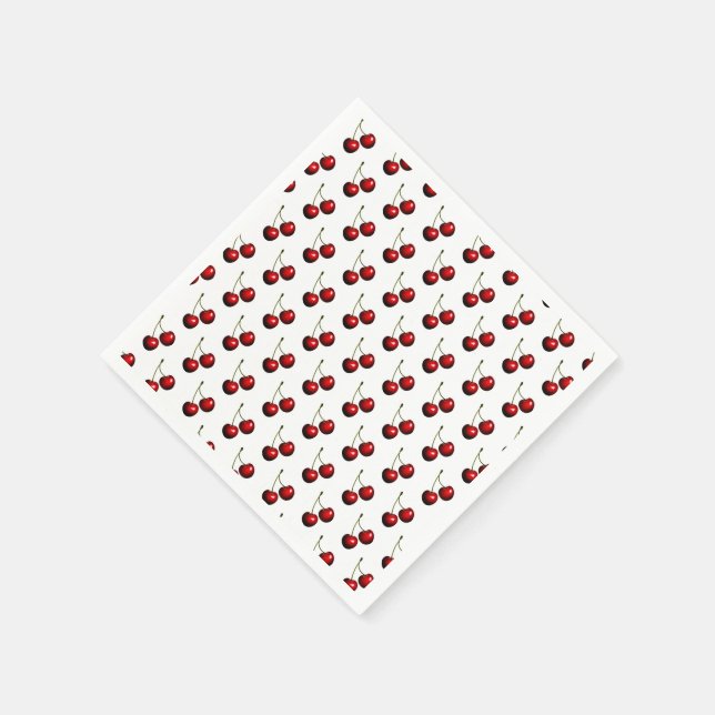 Servilleta De Papel Toallas dulces de cerezas frescas (Borde)