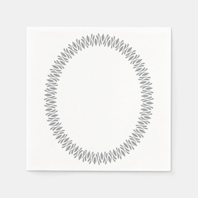 Servilleta De Papel Toallas elípticas de marco (Anverso)