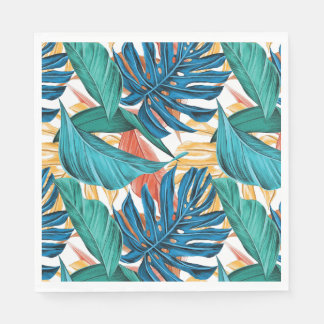 Servilleta De Papel Toallas Fiestas de follaje tropical