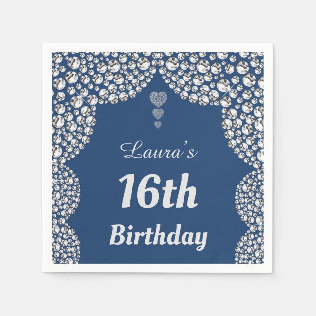 Servilleta De Papel Toallas fiestas de la edad 16 o de edición persona (Anverso)