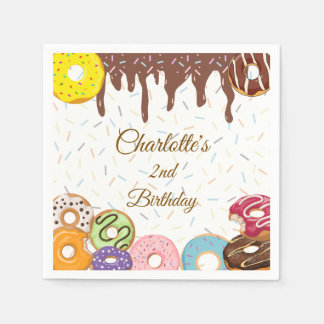 Servilleta De Papel Toallas Fiestas Donut personalizadas