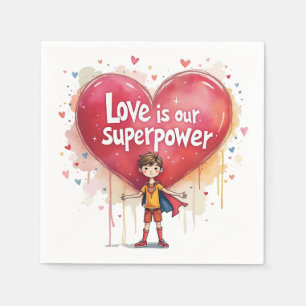 Servilleta De Papel Toallas fiestas Feliz Día de San Valentín