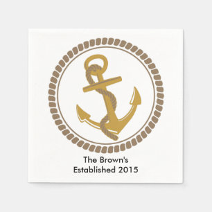 Servilleta De Papel Toallas Fiestas náuticas personalizadas