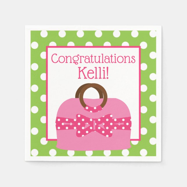 Servilleta De Papel Toallas Fiestas personalizadas de la bolsa de punt (Anverso)