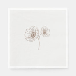 Servilleta De Papel Toallas florales simples a la moda