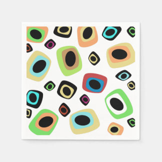 Servilleta De Papel Toallas Geométricas de Mediano Siglo