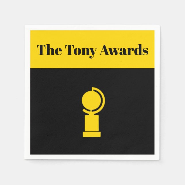 Servilleta De Papel Toallas inspiradas en los Premios Tony Playbill (Anverso)