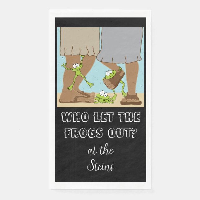 Servilleta De Papel Toallas invitadas de la Pascua que dejan salir a l (Anverso)