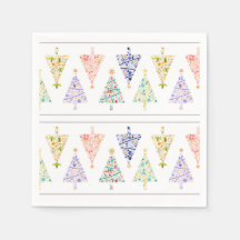 Toallas modernas de árbol de Navidad