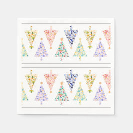 Servilleta De Papel Toallas modernas de árbol de Navidad