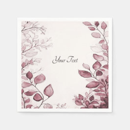 Servilleta De Papel Toallas modernas de hojas rojas