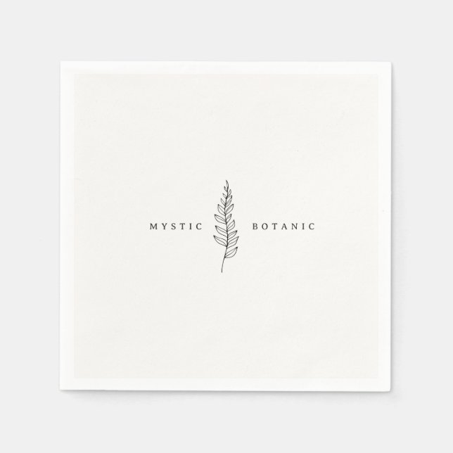 Servilleta De Papel Toallas naturales de hojas botánicas (Anverso)