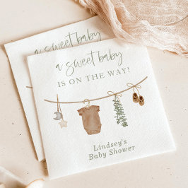 Servilleta De Papel Toallas Neutrales de Baby Shower de género, revela