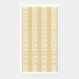 Servilleta De Papel Toallas para huéspedes de la Pascua Relax Gold Rec