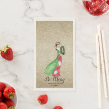 Toallas para invitados de papel de vacaciones