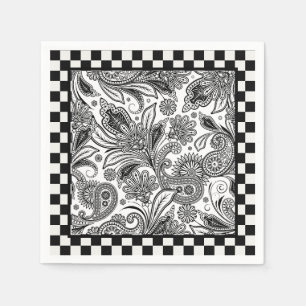 Servilleta De Papel Toallas pasivas en blanco y negro