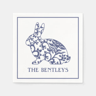 Servilleta De Papel Toallas personalizadas Chinoiserie Bunny Rabbit
