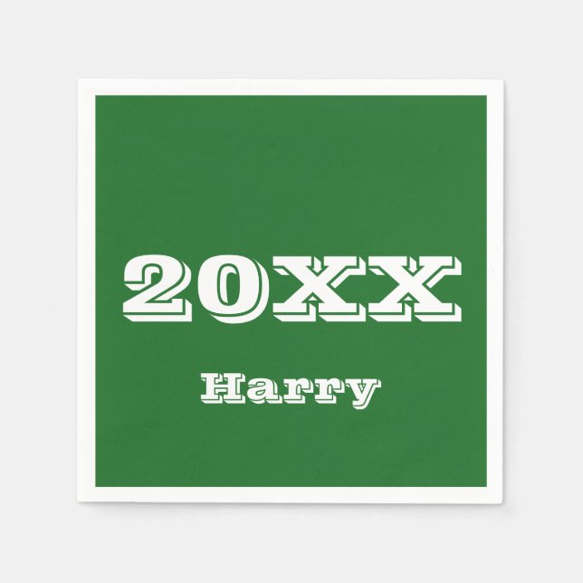 Servilleta De Papel Toallas personalizadas de inicio de graduación (Anverso)